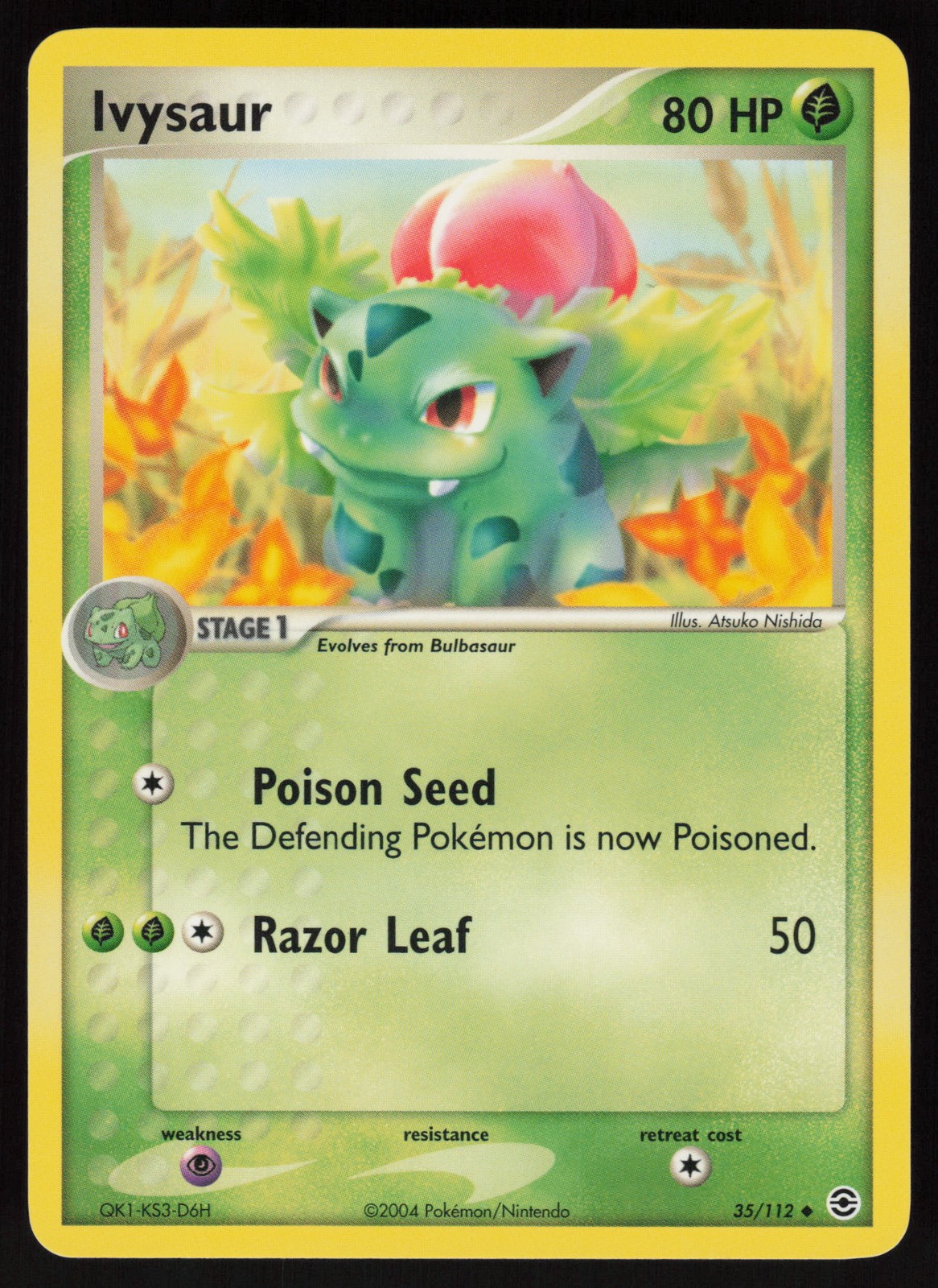 Ivysaur FireRed & LeafGreen Uncommon 35/112 NM