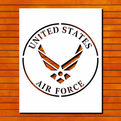 Reusable U.S. Air Force Design Plastic Stencil Template - StencilAir