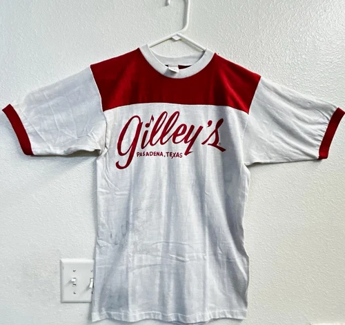 Gilley's Pasadena Texas Club Shirt L Urban Cowboy 1980s vintage concert t-shirt, vintage, single stitch, B+ condition