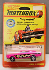 VINTAGE 70'S MATCHBOX SUPERFAST #70 DODGE DRAGSTER MINT ON CARD ^