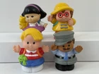 Fisher Price Little People School Bus Figures Lot of 4 Vintage 1997–2004