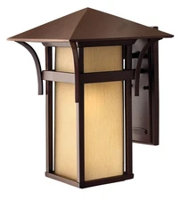Hinkley Harbor 1-Light LED Anchor Bronze Outdoor Wall Lantern Sconce 2575AR