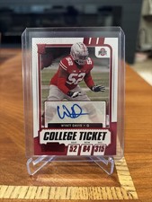 2021 Contenders Draft Picks Wyatt Davis Red Auto Ohio State College Ticket