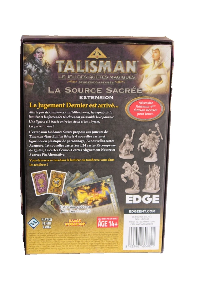 COFFRET JEU TALISMAN EXTENSION LES TERRES DE FEU 4ème EDITION RÉVISÉE NEUF - Photo 2/2