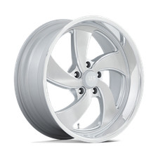 20x8 US Mags U134 Desperado Silver Brushed LEFT Wheel 5x4.75 (1mm)