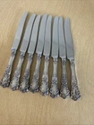 Lot of 8 Gorham Buttercup Pattern Sterling Silver Handle Dinner Knives 514g