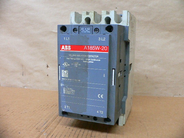 Abb A185w-20 Welding Isolation Contactor Abb A185w-20 Welding Isolation