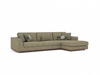GrüN Ecksofa L-Form Wohnzimmer PolstermöBel Modern Textil Sofa Couch