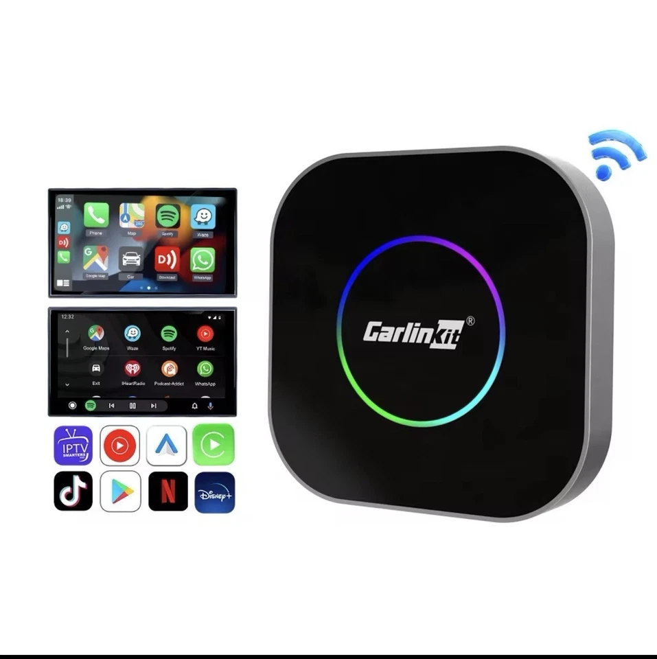 ✅CarlinKit AI Box LED Android 13 con YouTube, TV,Netflix e CarPlay Wireless ✅ - Immagine 3 di 3