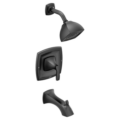 #ad Moen Voss T2693EPBL Pressure Balanced Tub Shower TrimMatte Black *NEW* $329.99