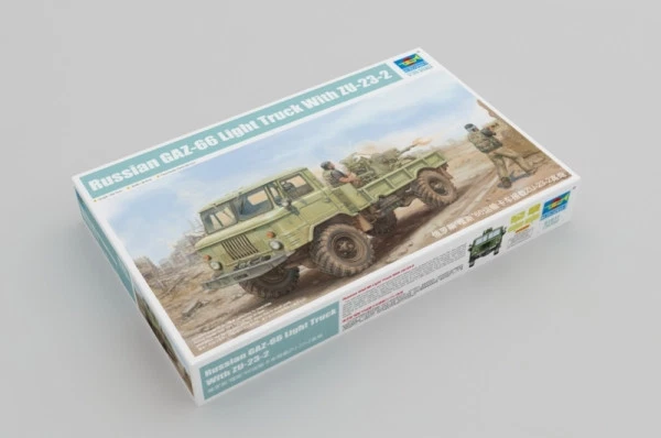 Trumpeter 01017 RUSSIAN GAZ-66 LIGHT TRUCK II 1:35 Kit di modellismo - Immagine 2 di 4
