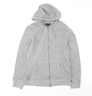 Red Herring grauer Kapuzenpullover mit Reißverschluss für Herren - Small