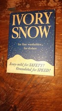 Antique Full Unopened Box Ivory Snow Soap 5 Ounce Old Store Stock