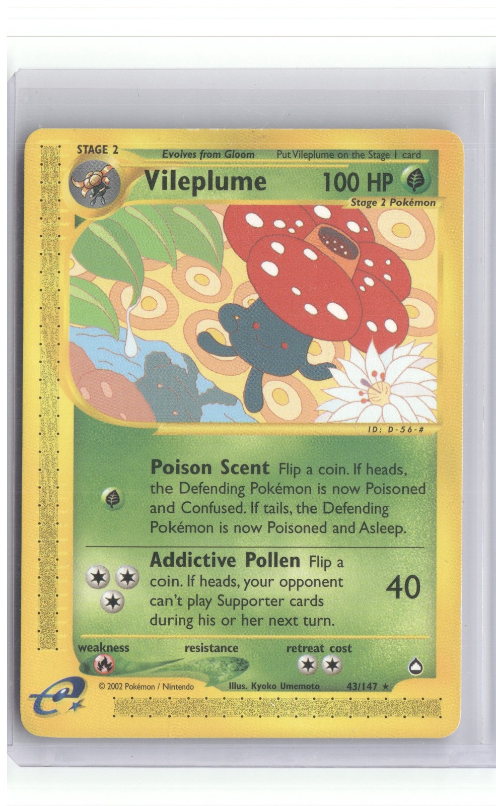 Pokemon Aquapolis Vileplume #043/147 Lightly played