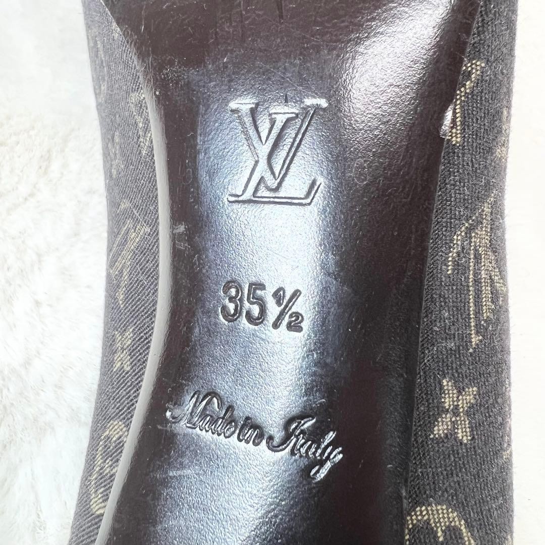 LOUIS VUITTON Heel Pumps Monogram Canvas Multicolor EU 35.5 135336K Authentic thumbnail 9