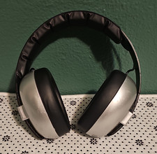 Banz Infant Hearing Protection Ear Muffs Adjustable Headband Silver/Black EP132