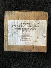 Brand New WSI 1-1/2” Polish Rod Lubricator Box With  Chains