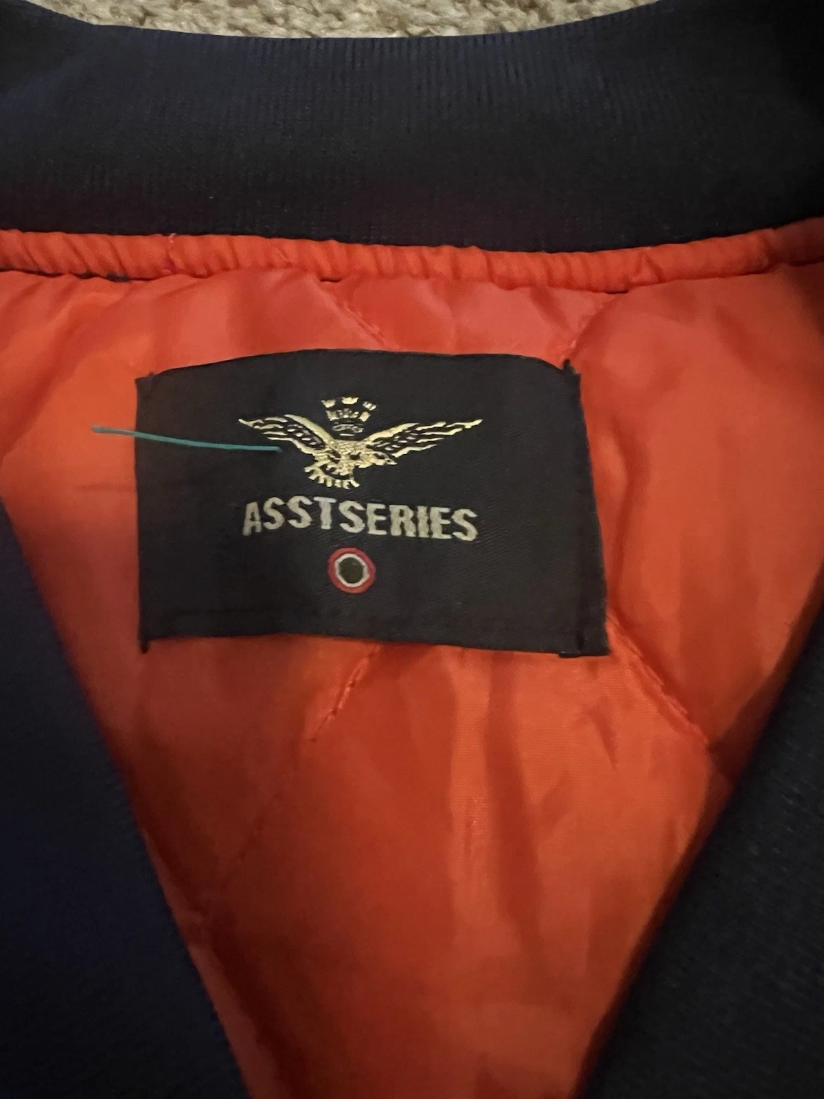 Asstseries Men’s Bomber Jacket Size Medium Airbus A 321 image 2
