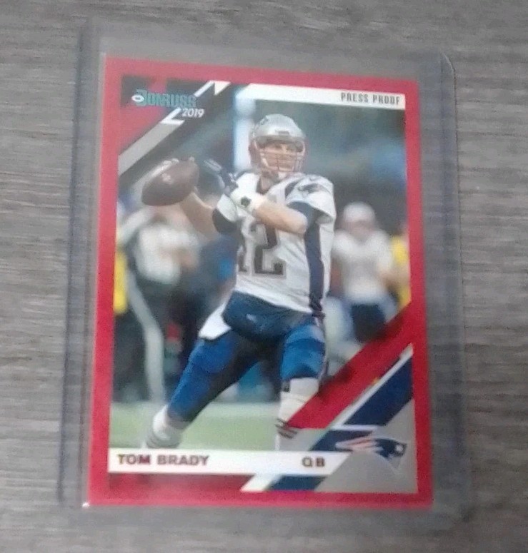 2019 Panini Donruss - Tom Brady #162 press proof red Great Looking Card Nice!