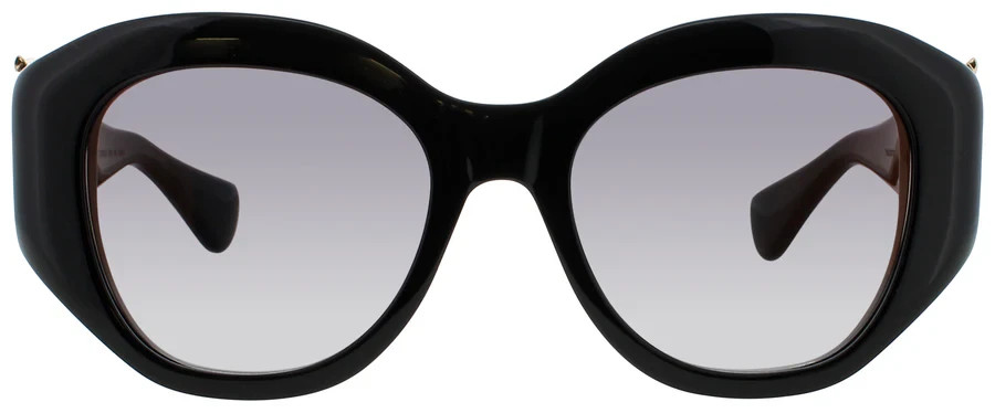 Cartier CT0502S 001 Round Shiny Black/Gray 53 mm Women's Sunglasses Frame image 2