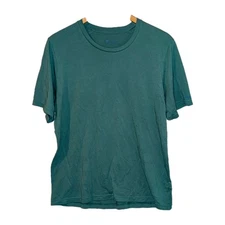 Janji Runterra Bio T Shirt Run Everywhere Men L Teal Supima Cotton Performance