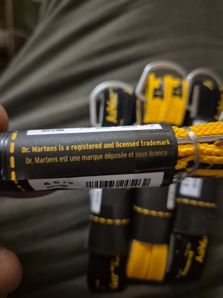 Dr Martens Airwair 65cm Laces Bundle 2xyellow 2xblack Brand New Flat - Image 3 of 4