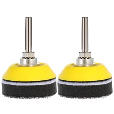 4 Pcs Pneumatic Disc Sponge Hand Sander Polishing Pad Hook Loop Sanding