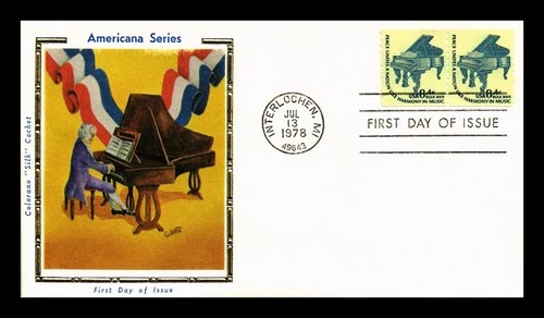 US COVER COLORANO SILK FIRST DAY OF ISSUE DUAL POSTAGE PEACE UNITES A NATION