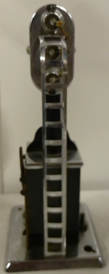 VINTAGE MARX ALL METAL #404 0 SCALE 3 LIGHT BLOCK SIGNAL TESTED WORKS WELL - Image 3 of 4