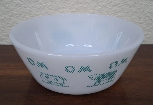 Vintage Federal Glass O&M Elevator 5 Inch Heat Proof Bowl Dish 1950's USA