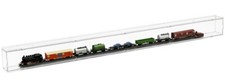 SORA Vitrine Train Mini Echelle TT Compartiment Simple 99cm, Arriére:Transparent