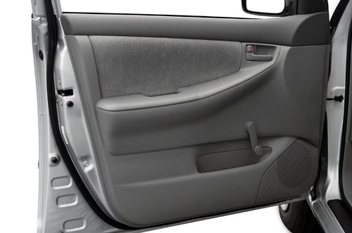 Fit For Toyota Corolla 2003-2008 Car Interior Door Panel Wrap Black Leather 4PCS - Bild 4 von 14