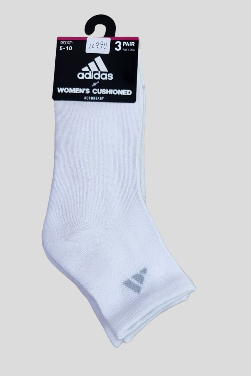 Buy ADIDAS Womens Socks 1/4 Crew Moisture Wicking Everyday Pair