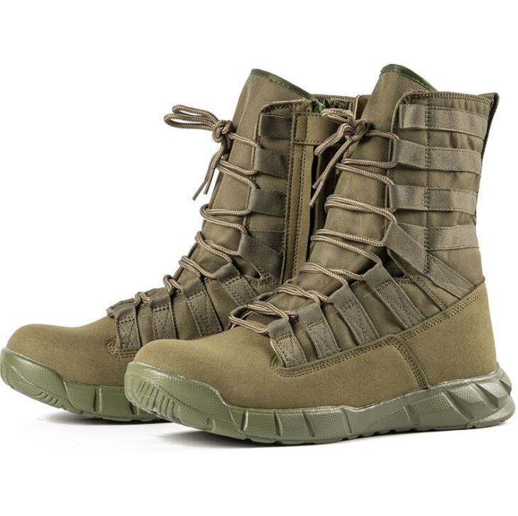 Mens Outdoor Desert Boots Army Hiking Combat Military 
