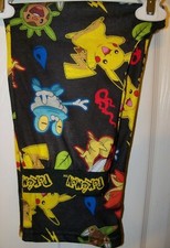 POKEMON Black Flame Resistant PJ Sleep Lounge Pajama Pants Boys 4 / 5 NWT
