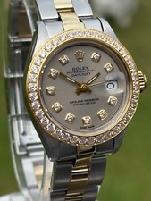 ROLEX LADIES OP, 26MM WATCH, 18k GOLD & S/S, OYSTER BRACELET_WARRANTY_FULL SET