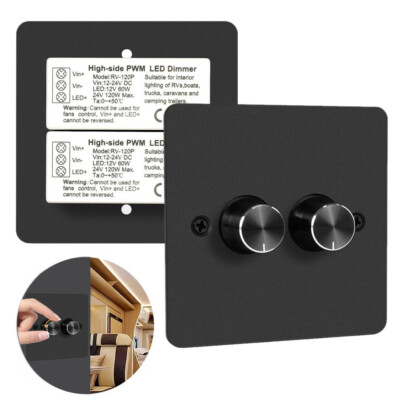 DC12V-24V Double LED Dimmer Switch Rotary Dimmer Light - View #13
