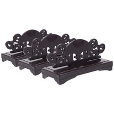 3PCS Folding Fan Stand Holder Handheld Fan Display Stand Hand Fan Storage Rack