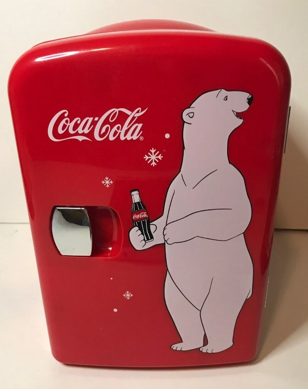 Koolatron Mini Coca-Cola Fridge Retro Polar Bear 10.4" Fits 6 cans 12oz