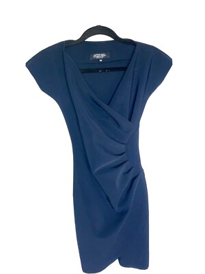 Chiara Boni La Petite Robe Navy Midi Dress Sz 38 US 2 (XS)
