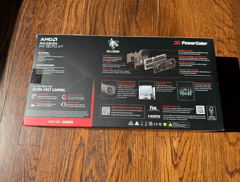 NEW PowerColor Hellhound Radeon RX 9070 XT GPU - SHIPS SAME DAY 🚚💨 TRUSTED SEL - Image 2 of 2