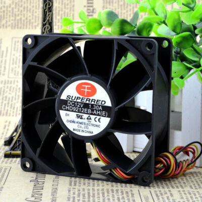 1PC SUPERRED CHD9212EB-AH(E) 12V 1.30A 9CM 4 line mining machine #W7*