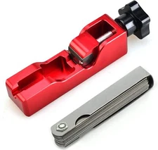 Universal Red Spark Plug Gap Tool for 10/12/14/16MM & Blades Feeler 1 set