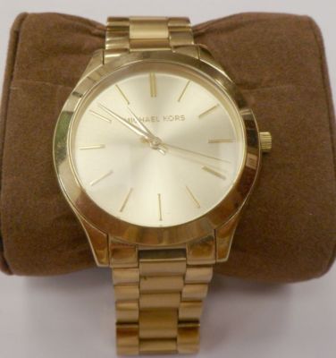 Michael Kors MK3179 Damenuhr Quarz in Edelstahl vergoldet