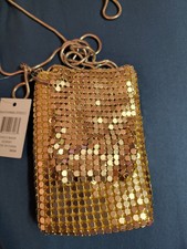 Torba wieczorowa Torebka Złota Brokat Błyszczący Crossbody Pasek na ramię NOWA
