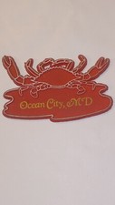 Vintage 1980s Ocean City Maryland "Crab" Rubber Refrigerator Magnet Made in USA
