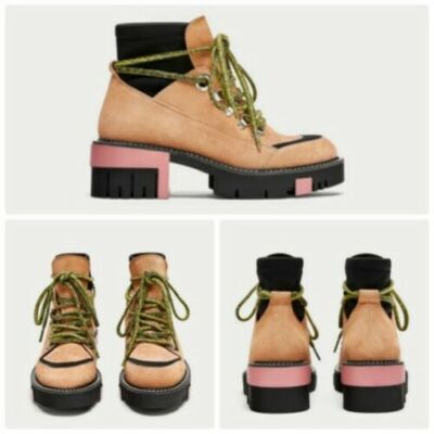 zara split suede ankle boots