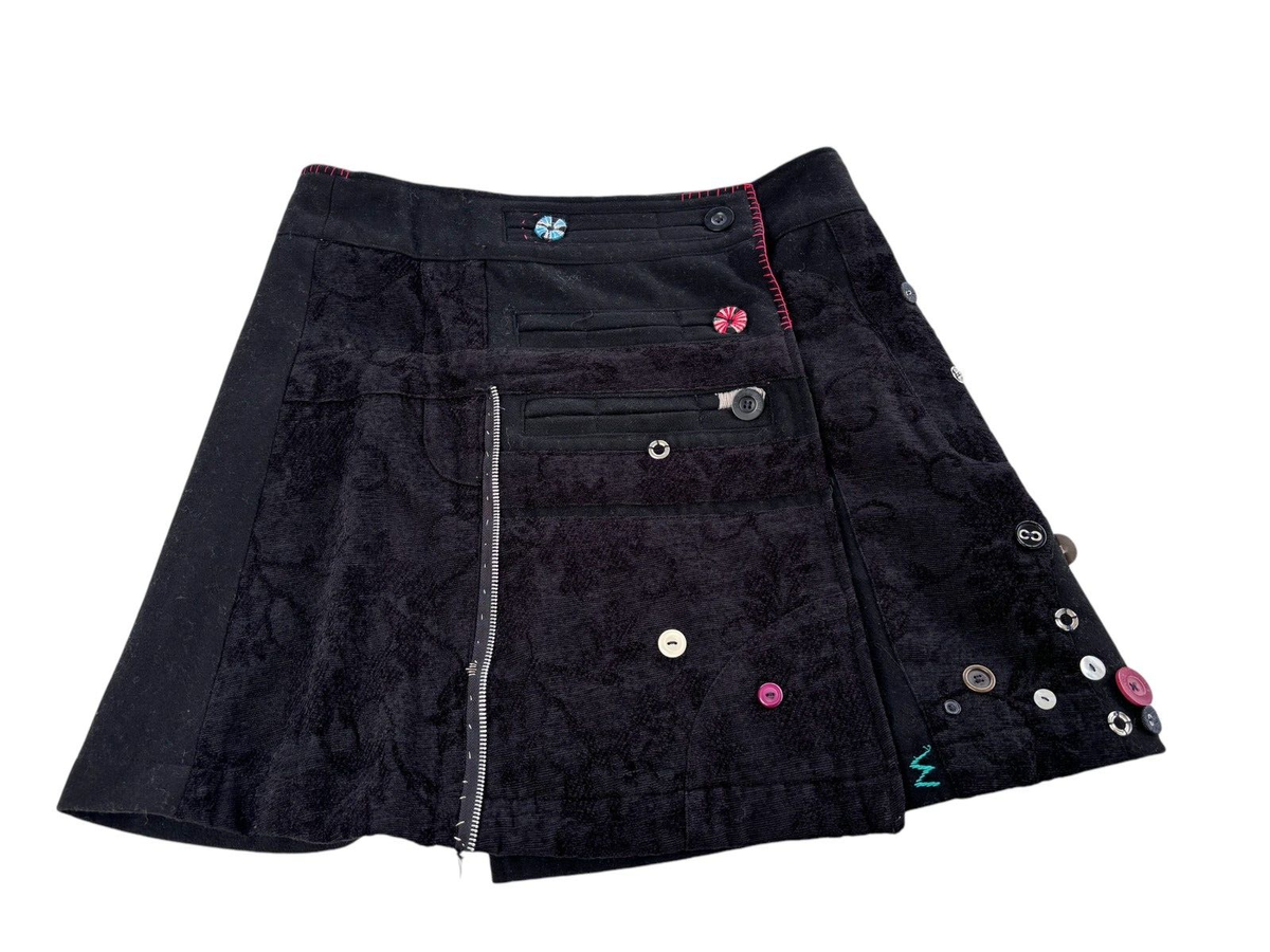 Jupe Denim Desigual Taille 40 - Bleu, Courte, Très Bon état