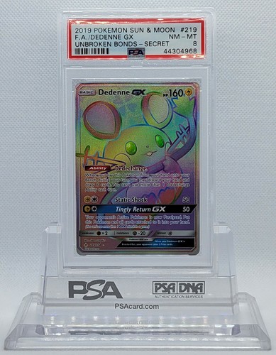 Dedenne-GX graded PSA 8 for sale on eBay