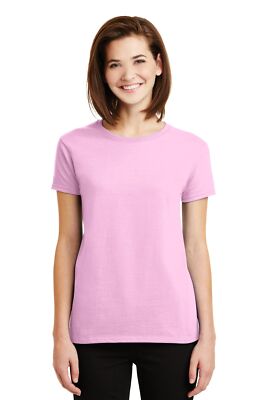 Gildan 2000L Womens Short Sleeve Ultra Cotton Crew Neck Stylish T-Shirt